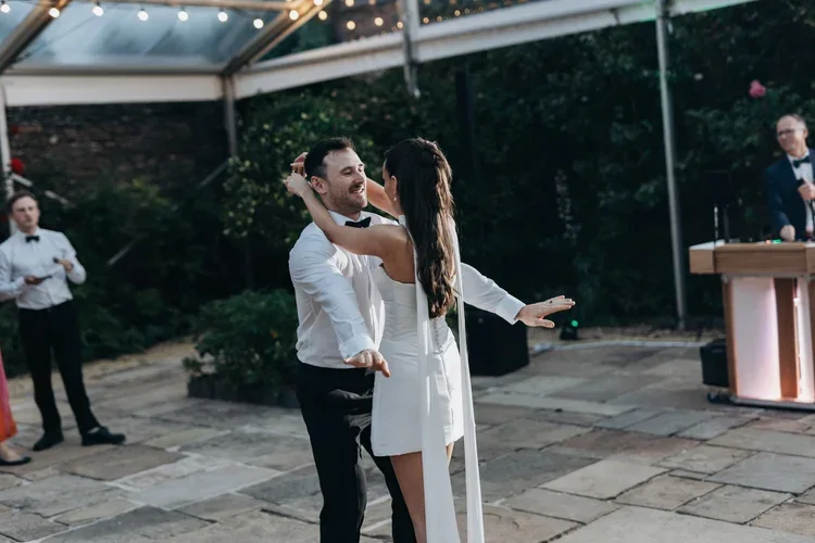 Wedding celebration in the evening
