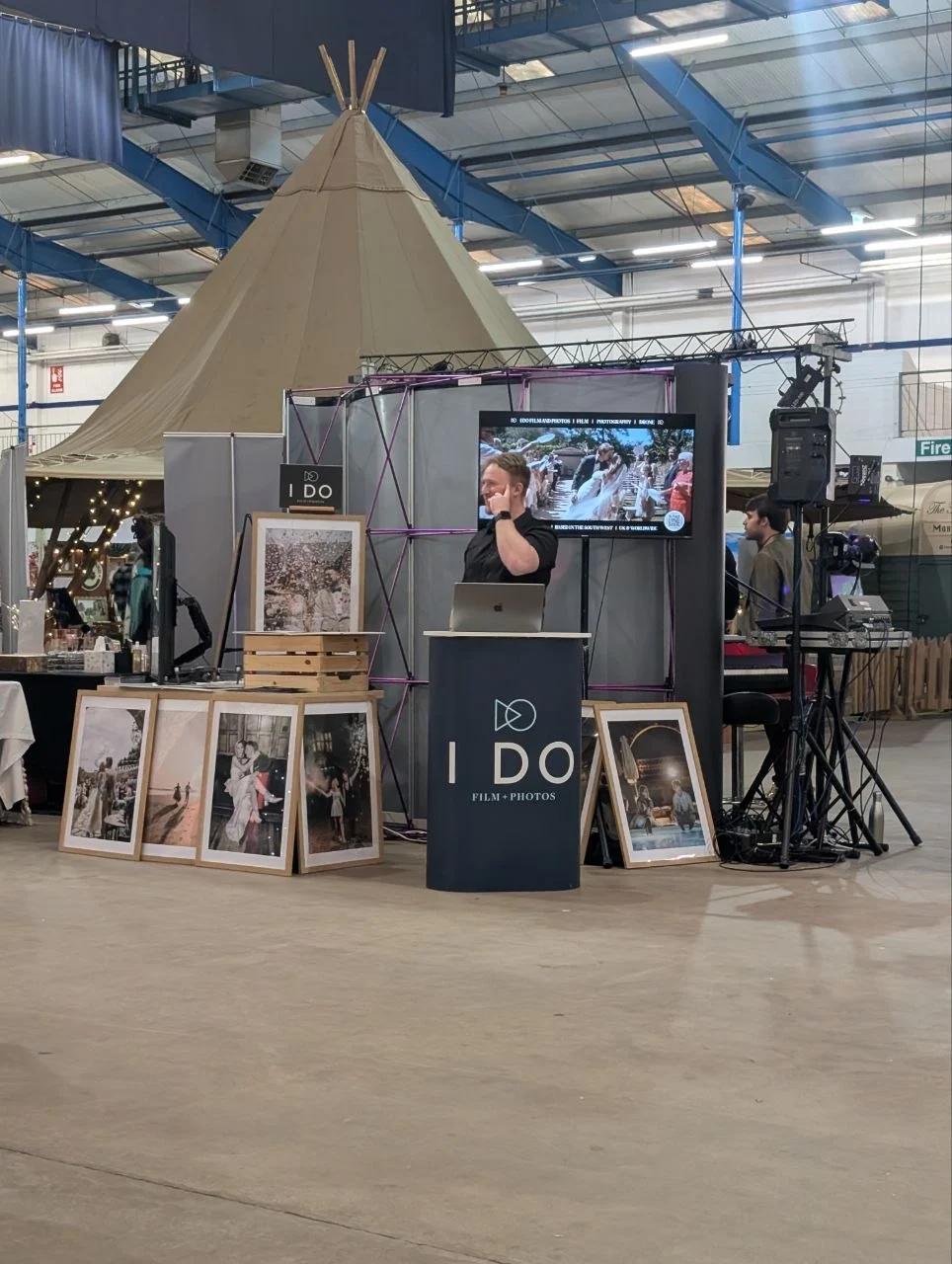 I Do Film and Photos exhibition stand at the Big South West Wedding Fair