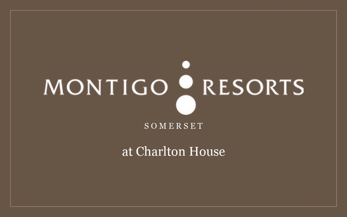 Montigo Resorts Somerset at Charlton House — official logo on its brown brand colour